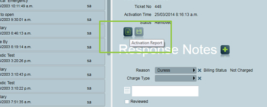 Client Activation Report Screenshots