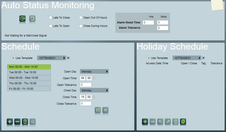 Schedule Tab