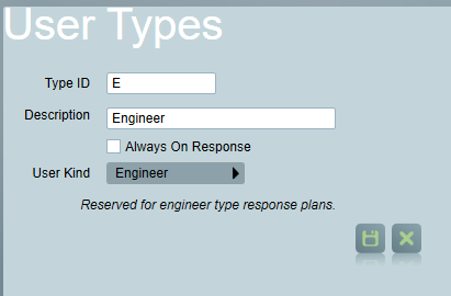 Engineer User Type