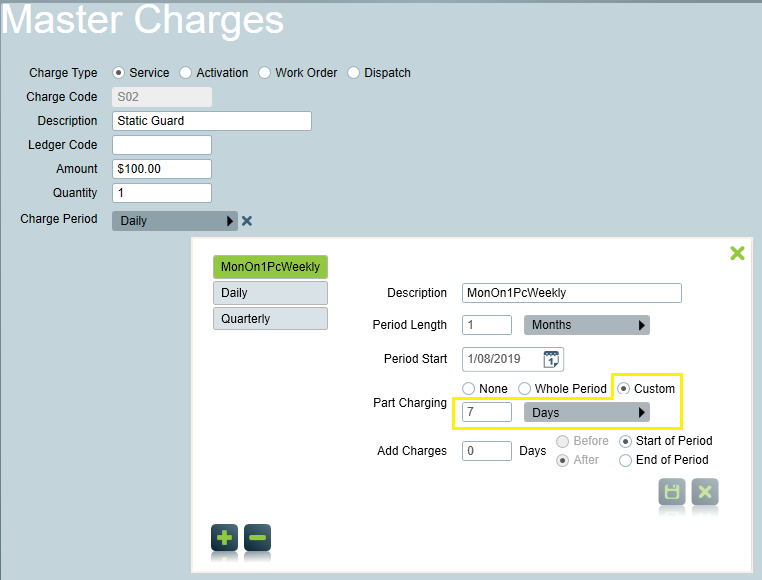 Odoo products are linked to Patriot Master Charges