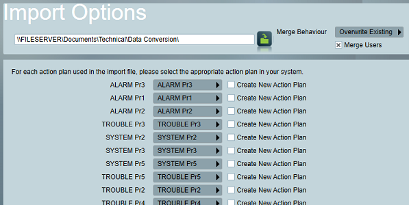 Action Plan matching.