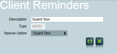 Guard Tour Reminder