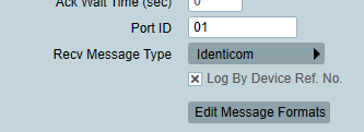 Identicom should be set as the received message type