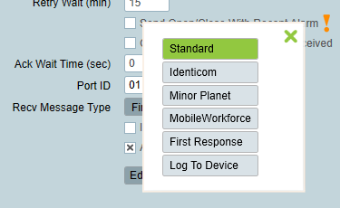 Received Message Types