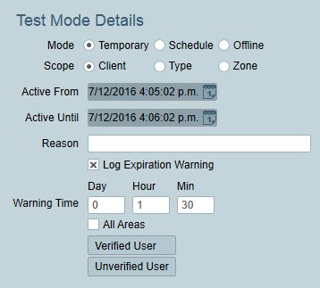 TestMode AP Filter