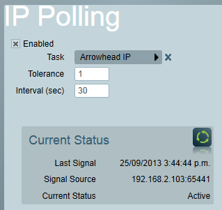 IP Client Polling Settings