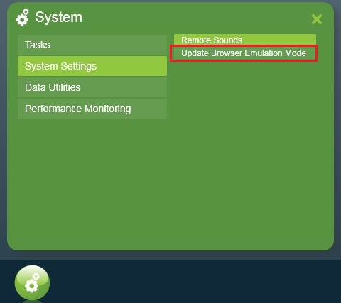 Update Browser Emulation Mode Screenshot