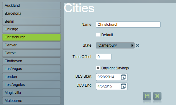 City Timezone Settings (Legacy)