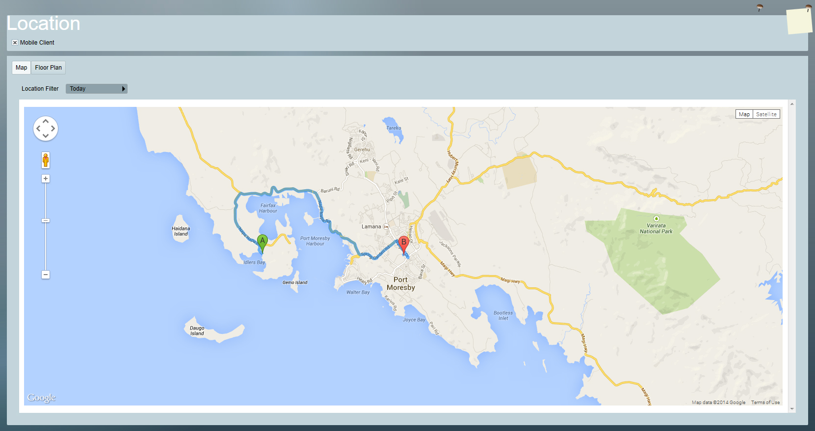 Internet Mapping Mobile Client